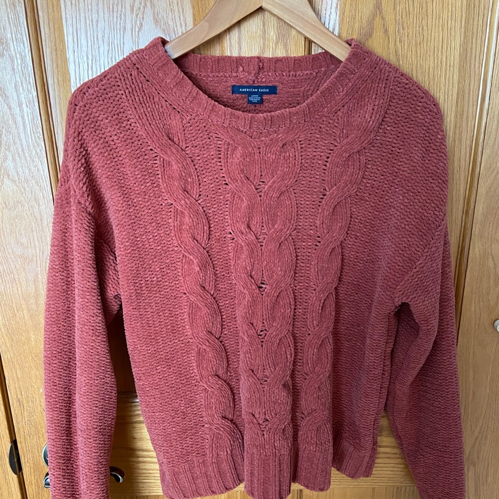 American Eagle cable knit sweater
